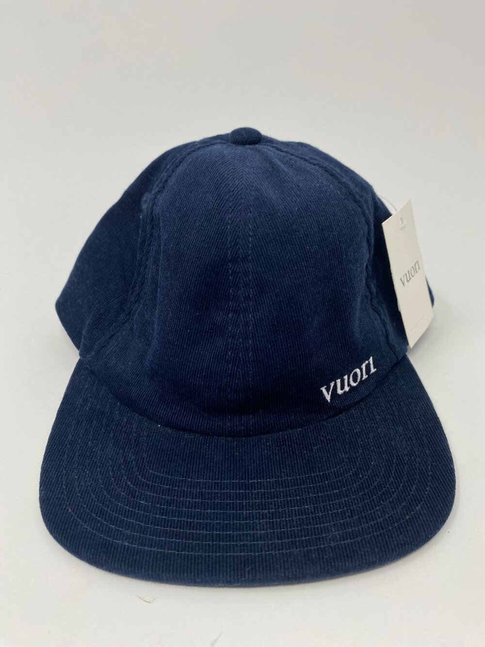 Vuori Hat Cap Mens Performance Corduroy Baseball Strapback Navy Blue V8001